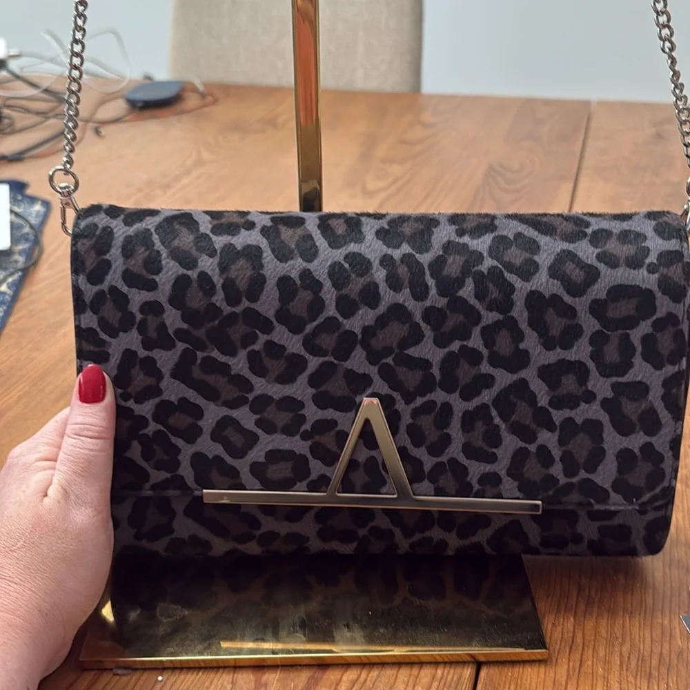 Aquatalia Leopard Clutch